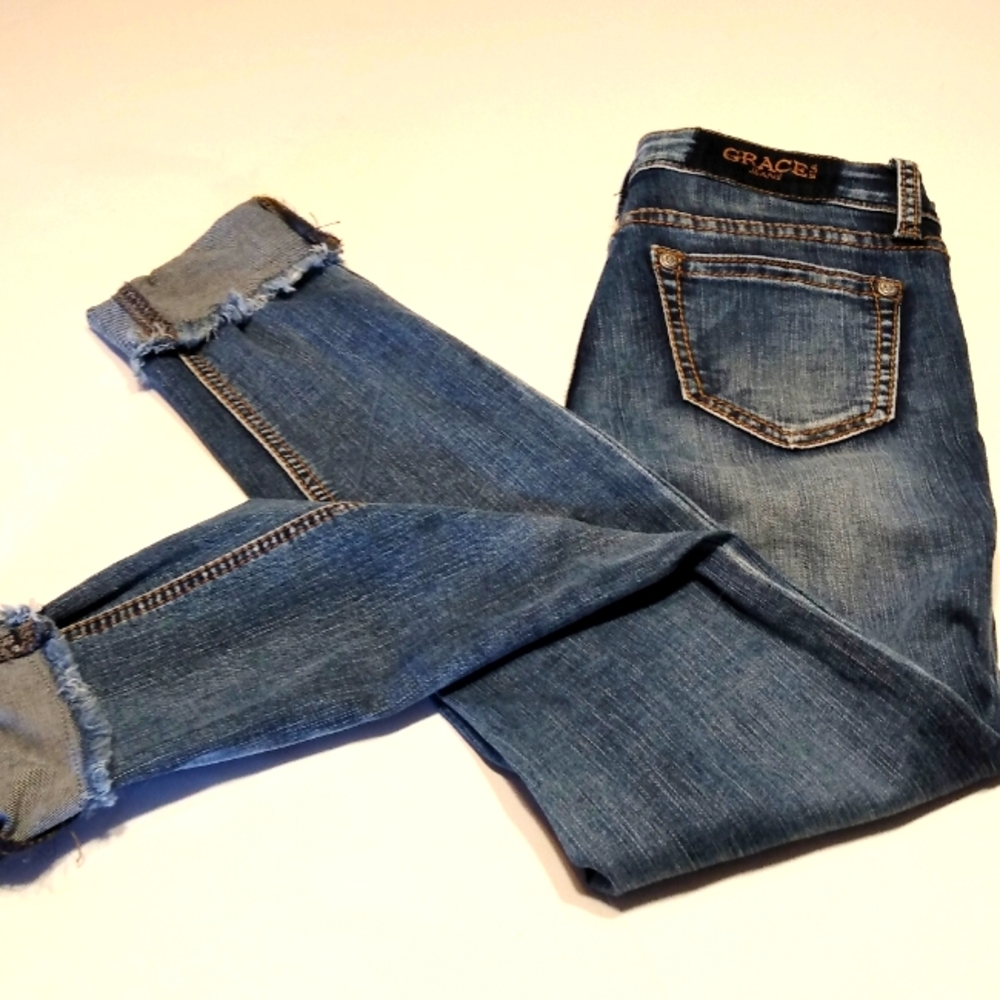 Grace Girls Size 12 Jeans Coastal Cowgirl School Straight Leg